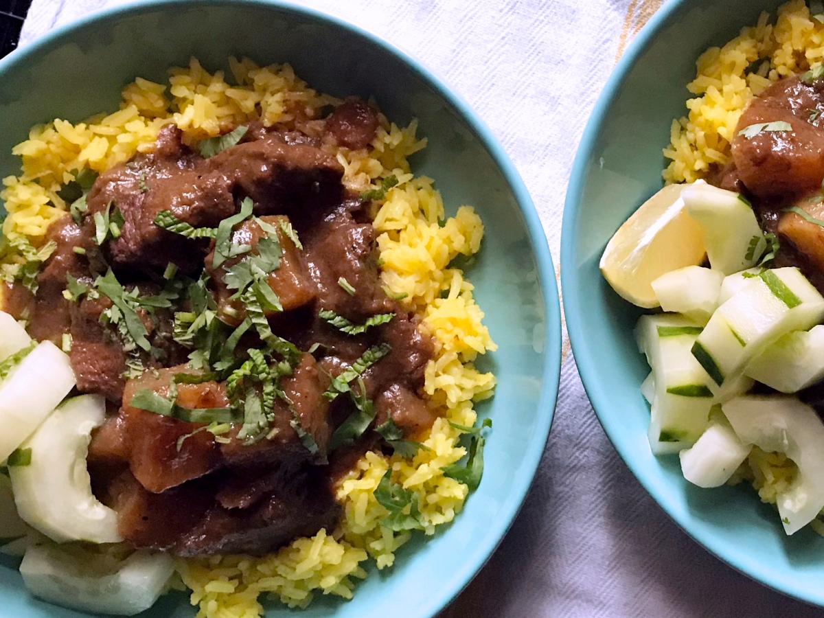 Bison (or Beef) Curry with Daikon